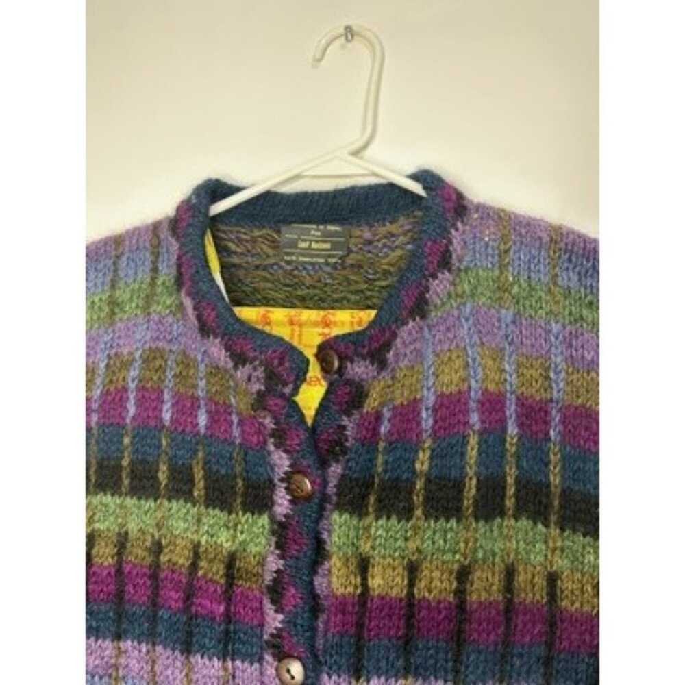 100% Himalayan Wool Sweater Cozy Cottage Vintage Nepal Lost Horizons Medium - Picture 7 of 16